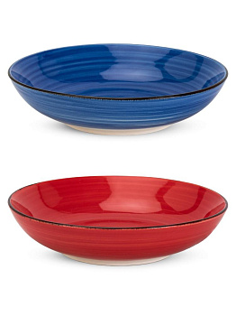 Тарелка суповая 20см Аэрограф в ассортименте керамика 000000000001227780