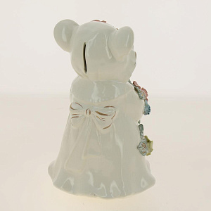 Копилка крыса хозяюшка лепка больша глазурь белая (ак-22735) 000000000001191952