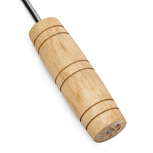 Кочерга с деревянной ручкой 50см ПИКНИК нержавеющая сталь 000000000001222600