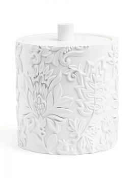 Органайзер универсальный (для косметики, ванных аксессуаров) DE'NASTIA Лепные цветы белый полирезина 000000000001218902