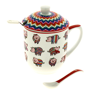 Кружка заварочная 300мл МАРИАЧИ фарфор 000000000001181835