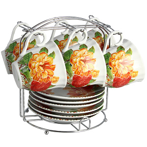 Чайный набор Olaff, 220мл, 12 предметов 000000000001144682