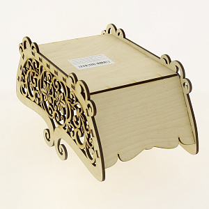 Корзина резная дерево ХВ, 30х14.7х15 см 000000000001157090