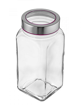 Емкость для хранения 1,65л ESPRADO FIESTA завинчивающаяся крышка с окном стекло 000000000001189844