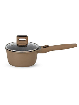 Набор посуды для приготовления 9 предметов (ковш 16см 1,4л/кастрюля 24см 4,6л/сковорода 20см, 24см/сковорода вок-28см/крышка 4шт) черный алюминий 000000000001229791