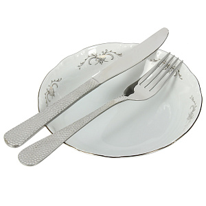 Салатник Серый Орнамент Люкс Хауз, 16 см 000000000001063493