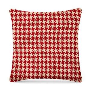 Наволочка декоративная 40х40см LUCKY PEID-DE-POULE SGE-3229 красно-молочный хлопок 80%/полиэстер 20% 000000000001219677