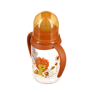Бутылочка с соской от 0 месяцев Веселые животные Lubby, 250мл 000000000001135408