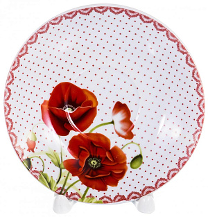 Пара чайная 220мл/блюдце OLAFF Мак в горах Флора подарочная упаковка фарфор 000000000001197812