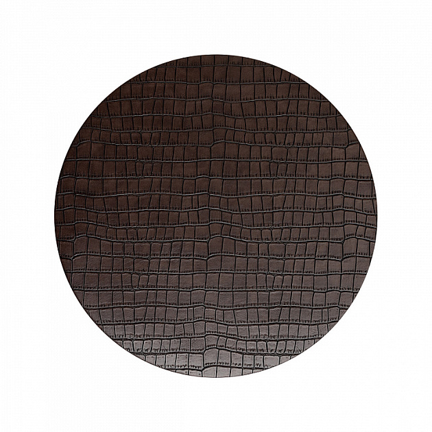 Салфетка сервировочная DeNASTIA Крокодил, ПВХ, D36, коричневый E000652 000000000001225630