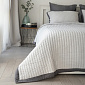 Покрывало 240x260см DE'NASTIA Structure строчка серый полиэстер