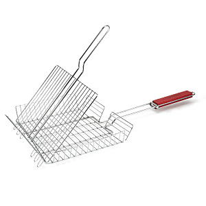 Решетка для гриля 41х32х65см длина ручки 33см сталь с оцинкованным покрытием 000000000001218535