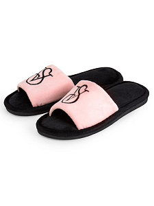 Тапочки домашние 40-41 женские VS открытые розовый полиэстер/ПВХ 000000000001228829