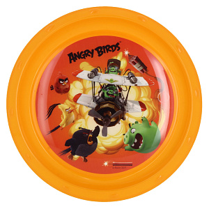 Тарелка 21,5см КОРАЛЛ Сердитые птички DC158-AB 000000000001161920