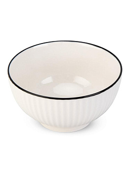 Салатник 11см черная кайма керамика 000000000001227220