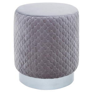 Пуф 35х35х40см DREAMBAG Honey серый велюр 000000000001211377