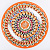 Блюдо (ляган) 34см RISHTON KULOLCHILIC мехроб глубокий оранжевый керамика 000000000001207889