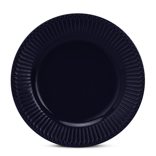 Набор столовой посуды 16 предметов (обеденная 26см-4шт/десертная 20см-4шт/салатник 600мл-4шт/кружка 400мл-4шт) синий керамика 000000000001223841