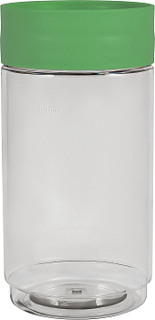 Банка для сыпучих продуктов Plast Team STOCKHOLM 1л бархатно-зеленый 92х92х185мм PT1161БЗ-12 000000000001201366