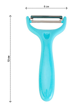 Овощечистка 13х6см в ассортименте нержавеющая сталь/полипропилен 000000000001227879