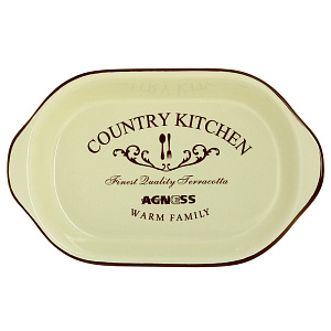 Блюдо-шубница Фэмили Agness, 28х17.5х4.5 см, керамика 000000000001163145