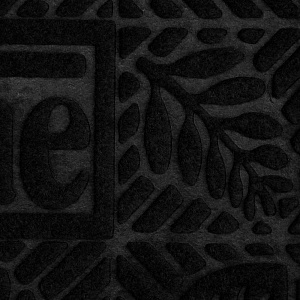 Коврик придверный 40x60см WELCOME окантовка чёрный резина/полиэстер 000000000001222793