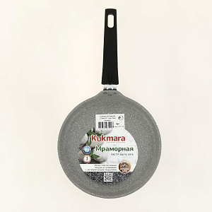 Сковорода блинная 22см KUKMARA антипригарное покрытие светлый мрамор литой алюминий 000000000001204814