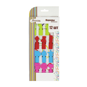 Маркеры для бокалов Marmiton,4.5х2х1 см, 12 шт. 000000000001125460