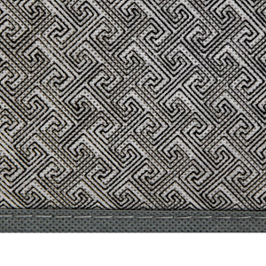 Набор органайзеров для хранения нижнего белья/носков 2шт 33х33х10см  ручка из ткани 16 ячеек + 5 ячеек разделителями меандр серый флизелин/картон 000000000001221541