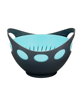 Дуршлаг 2-х цветный декор 3л Fackelmann 76033 000000000001196037