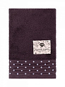 Полотенце махровое LUCKY Бордюр горошек 500gsm 70x140 100% хлопок, фиолетовый D100409 000000000001227650