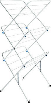 Сушилка для белья 15м 53х49,5х130см НИКА белая сталь с антикоррозийным покрытием 000000000001187553