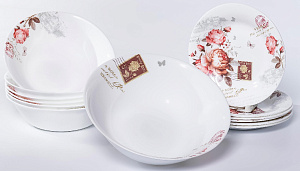 Набор столовой посуды 13 предметов OLAFF ЖОЗЕФИНА подарочная упаковка опал 000000000001216135