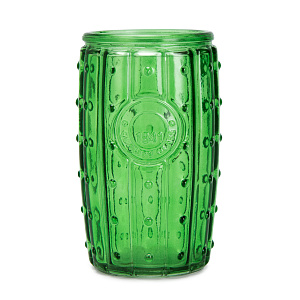 Стакан для воды 350мл Кактус зеленый стекло 000000000001221922