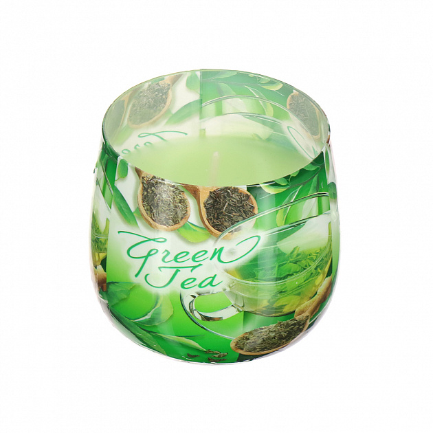 Ароматизированная свеча в стакане Зеленый чай Bartek, 80?75 см 000000000001143865