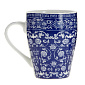Кружка 350мл Узоры синие M020190/R030566 фарфор