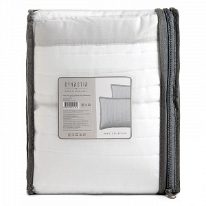 Наволочки декоративные 50x70см 2шт DE'NASTIA Structure строчка белый полиэстер 000000000001224728