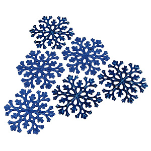 Набор декоративных украшений СнежинкаПосуда Центр, 11 см, 6 шт. 000000000001161801