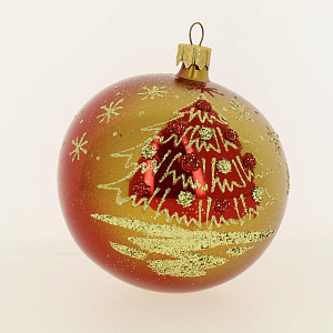 Шар 5 Елка с шарами стекло 10см NP-1765 000000000001039373