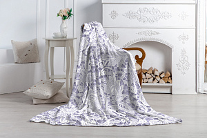 Плед 150*200 Павлайн Аэро Софт Ажур(вид2 фиолетовый)100%полиэстер,плотность190г. 000000000001198007