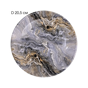 Тарелка суповая 20,5см 320мл LUCKY Оникс керамика 000000000001212004