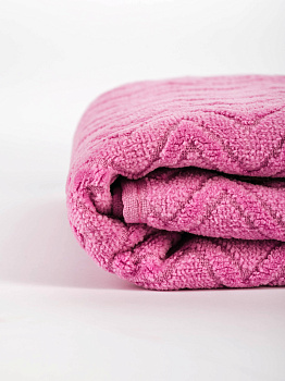 Полотенце махровое 100х150см LUCKY Зигзаг светло-лиловый хлопок-100% 000000000001214743