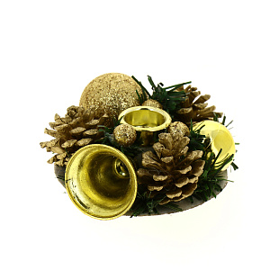 Подсвечник новогодний 10см R010589 000000000001191500