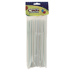 Трубочка для коктелей 50шт СФЕРА разноцветные 000000000001166934