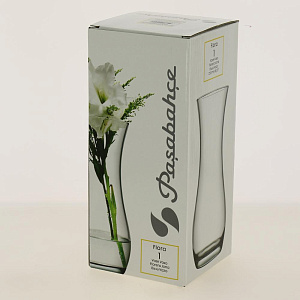 Ваза стеклянная кувшин высотой 26 см, Роспись по молочной тонировке.8268/260/rz022.1 000000000001191048