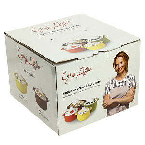 Кастрюля 3,5л ЕДИМ ДОМА Венето керамика 000000000001167522