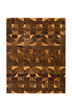 Доска разделочная 45x35x3,8см DE'NASTIA прямоугольная шашечки дерево акация Доска разделочная 45x35x3,8см DE'NASTIA прямоугольная шашечки дерево акация 000000000001216974