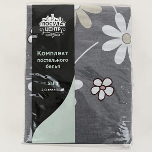 Комплект постельного белья 2-спальный 68х128 ПОСУДА ЦЕНТР цветы хлопок 000000000001164373