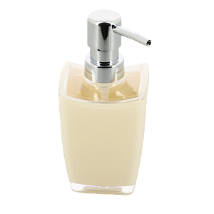 Диспенсер для жидкого мыла DE'NASTIA четырёхгранный зауженный персик пластик 000000000001207092