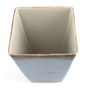 Кашпо 13х16см Retro Стакан квадрат микс пластик 000000000001216365